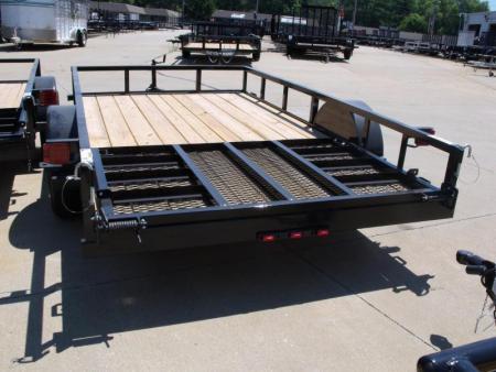 New Utility Trailer 77 X 12  HD   Spring Assisted Front & Rear Fold Rear Gate 2990 Axle