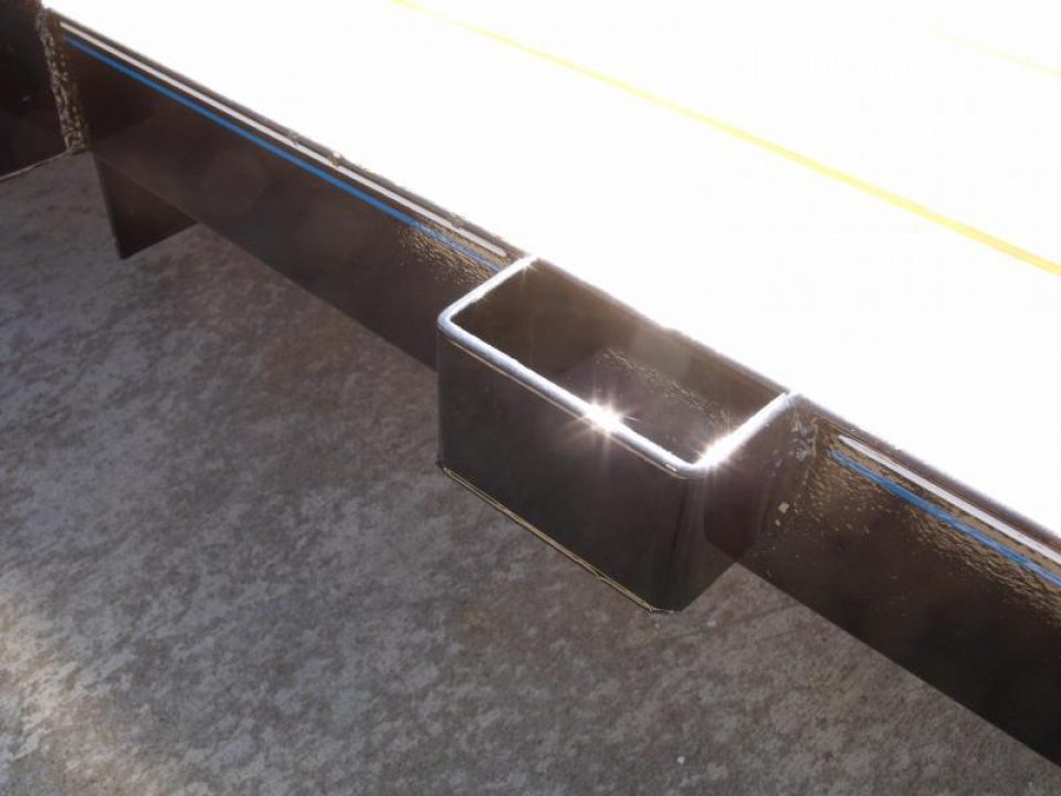 New Utility Trailer 83" x 16    Pipe Rail Top  Rear  LAY-N-TAIL GATE  Brakes 7000 GVWR