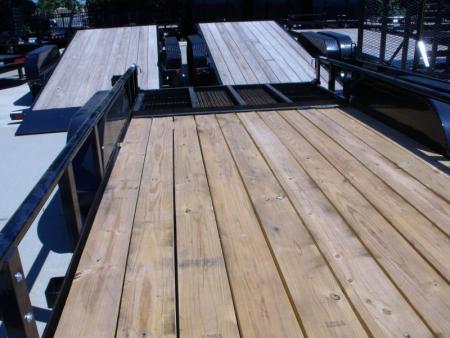 New Utility Trailer 83" x 16    Pipe Rail Top  Rear  LAY-N-TAIL GATE  Brakes 7000 GVWR