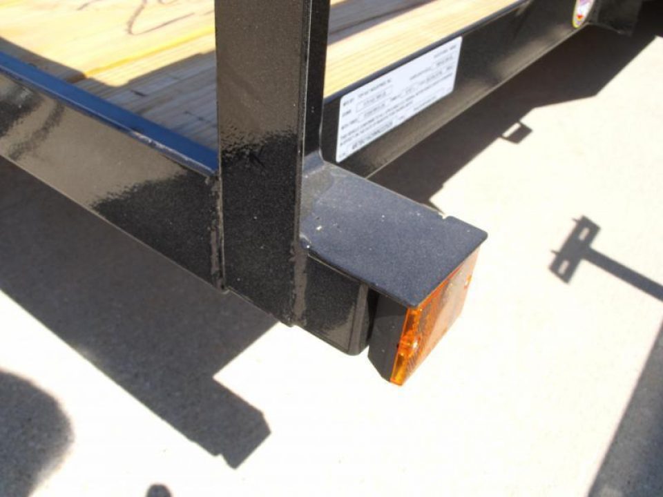 New Utility Trailer 83" x 16    Pipe Rail Top  Rear  LAY-N-TAIL GATE  Brakes 7000 GVWR