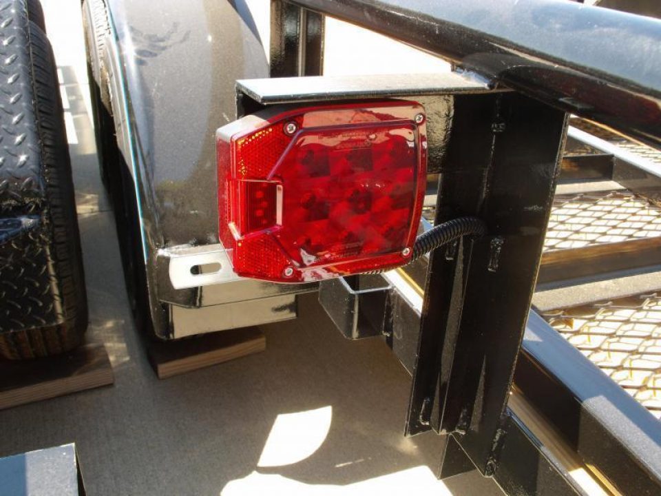 New Utility Trailer 83" x 16    Pipe Rail Top  Rear  LAY-N-TAIL GATE  Brakes 7000 GVWR