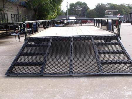 New Utility Trailer 83" x 16    Pipe Rail Top  Rear  LAY-N-TAIL GATE  Brakes 7000 GVWR