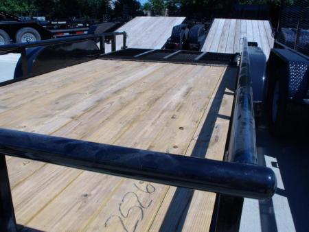 New Utility Trailer 83" x 16    Pipe Rail Top  Rear  LAY-N-TAIL GATE  Brakes 7000 GVWR