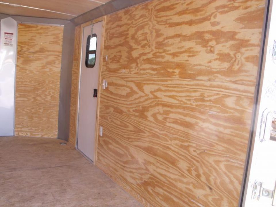 New SALE    Enclosed Trailer  ( Electrical Package ) 7 X 12 Ramp 7' Height  Two Tone Color Silver Mist/Black Electrical Package 30 Amp ( Electric Brakes) Loaded Unit Tube Construction