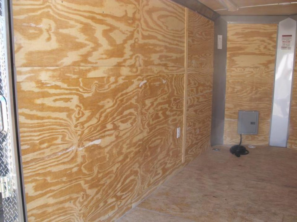 New SALE    Enclosed Trailer  ( Electrical Package ) 7 X 12 Ramp 7' Height  Two Tone Color Silver Mist/Black Electrical Package 30 Amp ( Electric Brakes) Loaded Unit Tube Construction