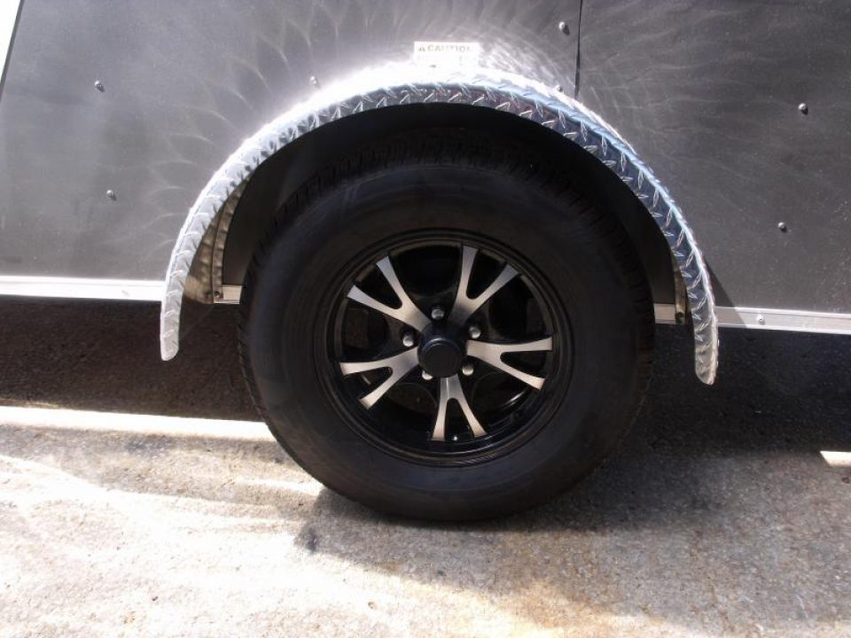 New SALE    Enclosed Trailer  ( Electrical Package ) 7 X 12 Ramp 7' Height  Two Tone Color Silver Mist/Black Electrical Package 30 Amp ( Electric Brakes) Loaded Unit Tube Construction