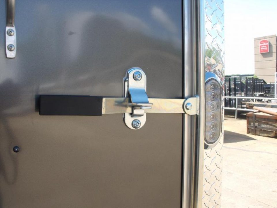 New SALE    Enclosed Trailer  ( Electrical Package ) 7 X 12 Ramp 7' Height  Two Tone Color Silver Mist/Black Electrical Package 30 Amp ( Electric Brakes) Loaded Unit Tube Construction