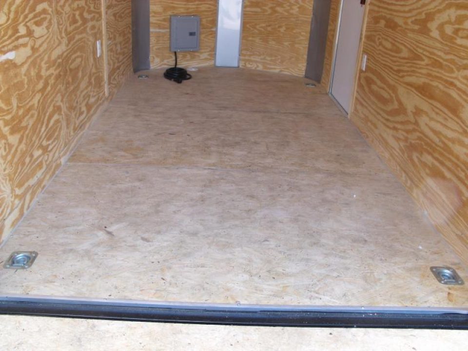 New SALE    Enclosed Trailer  ( Electrical Package ) 7 X 12 Ramp 7' Height  Two Tone Color Silver Mist/Black Electrical Package 30 Amp ( Electric Brakes) Loaded Unit Tube Construction