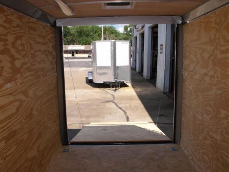 New SALE    Enclosed Trailer  ( Electrical Package ) 7 X 12 Ramp 7' Height  Two Tone Color Silver Mist/Black Electrical Package 30 Amp ( Electric Brakes) Loaded Unit Tube Construction