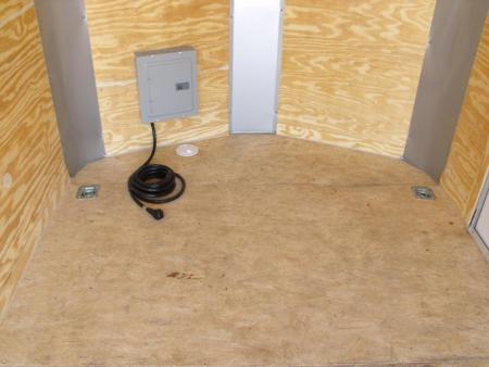 New SALE    Enclosed Trailer  ( Electrical Package ) 7 X 12 Ramp 7' Height  Two Tone Color Silver Mist/Black Electrical Package 30 Amp ( Electric Brakes) Loaded Unit Tube Construction