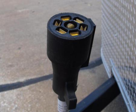 New SALE    Enclosed Trailer  ( Electrical Package ) 7 X 12 Ramp 7' Height  Two Tone Color Silver Mist/Black Electrical Package 30 Amp ( Electric Brakes) Loaded Unit Tube Construction