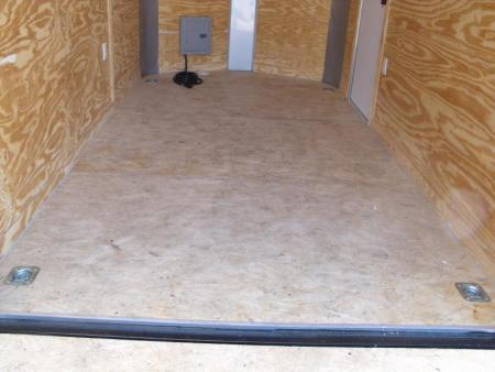 New SALE    Enclosed Trailer  ( Electrical Package ) 7 X 12 Ramp 7' Height  Two Tone Color Silver Mist/Black Electrical Package 30 Amp ( Electric Brakes) Loaded Unit Tube Construction