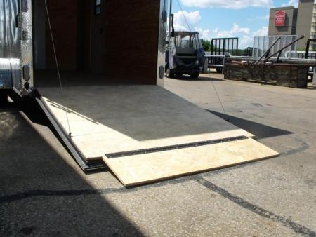 New SALE    Enclosed Trailer  ( Electrical Package ) 7 X 12 Ramp 7' Height  Two Tone Color Silver Mist/Black Electrical Package 30 Amp ( Electric Brakes) Loaded Unit Tube Construction