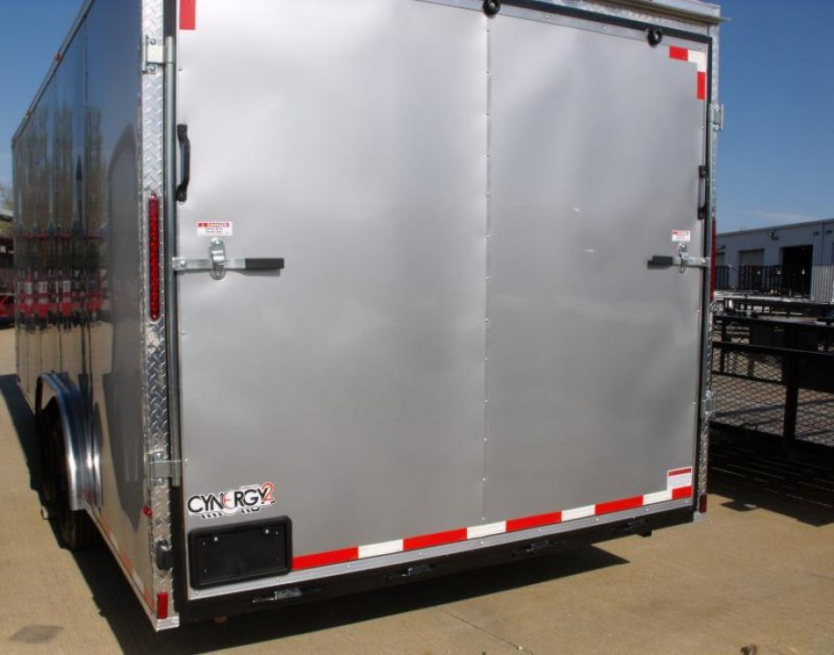 New HUGE SALE WHILE THEY LAST    !!!   Enclosed Trailer 8.5 x 20 Dove  Ramp    Silver Mist  In Color Ramp Door  9990  GVWR Dove Tail  7' Interior