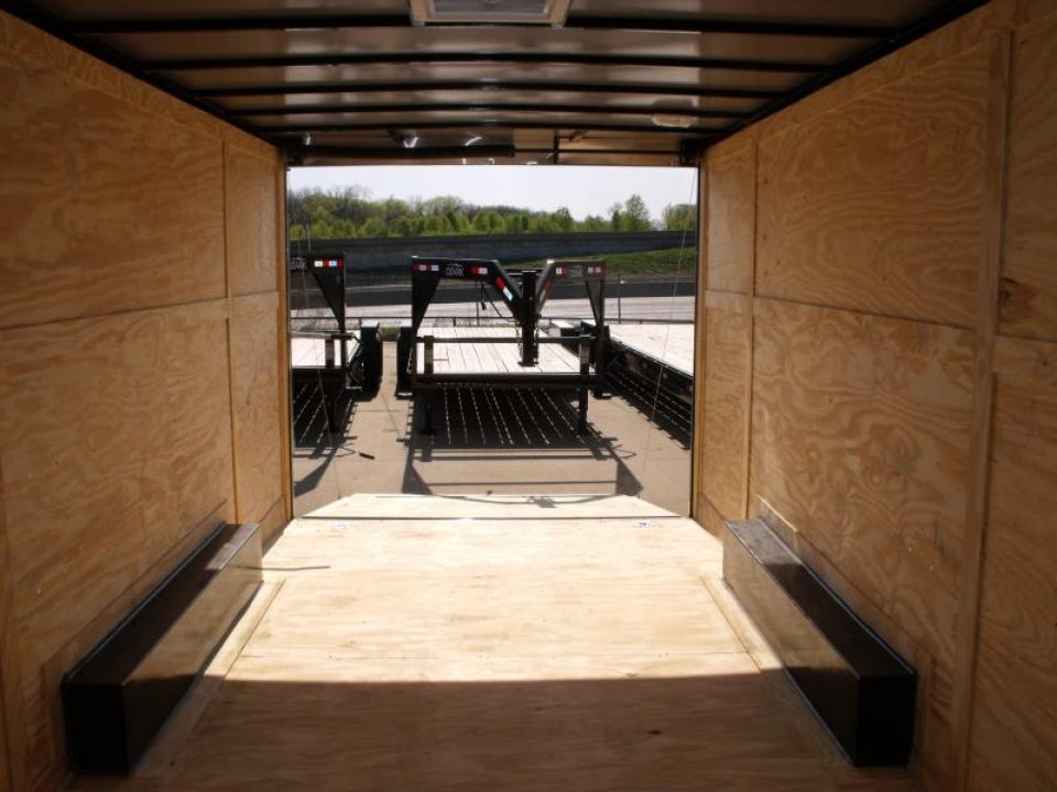 New HUGE SALE WHILE THEY LAST    !!!   Enclosed Trailer 8.5 x 20 Dove  Ramp    Silver Mist  In Color Ramp Door  9990  GVWR Dove Tail  7' Interior