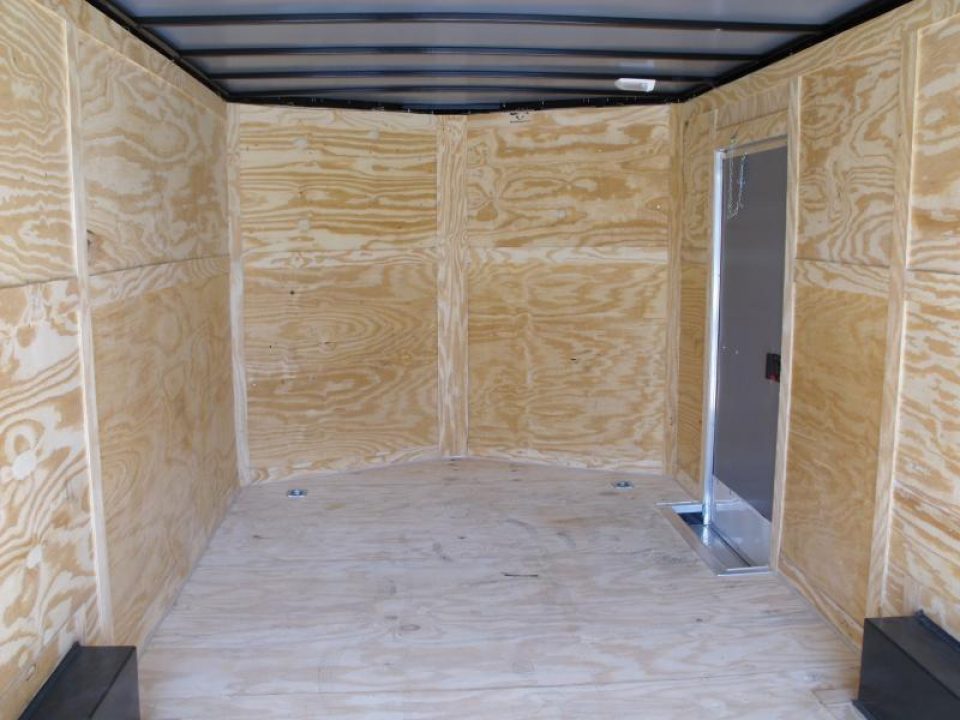 New HUGE SALE WHILE THEY LAST    !!!   Enclosed Trailer 8.5 x 20 Dove  Ramp    Silver Mist  In Color Ramp Door  9990  GVWR Dove Tail  7' Interior