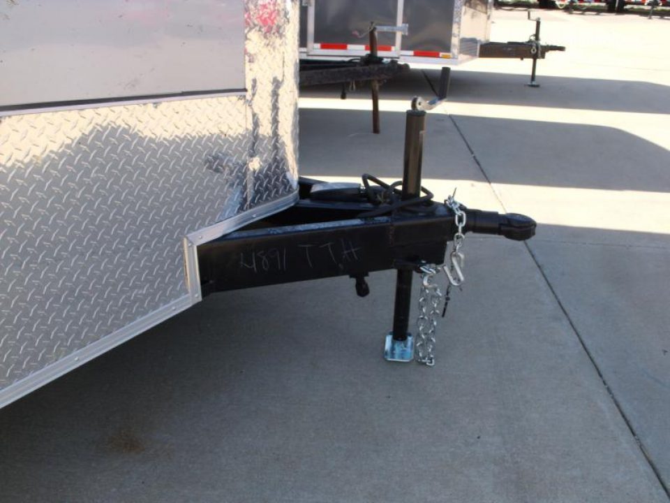 New HUGE SALE WHILE THEY LAST    !!!   Enclosed Trailer 8.5 x 20 Dove  Ramp    Silver Mist  In Color Ramp Door  9990  GVWR Dove Tail  7' Interior