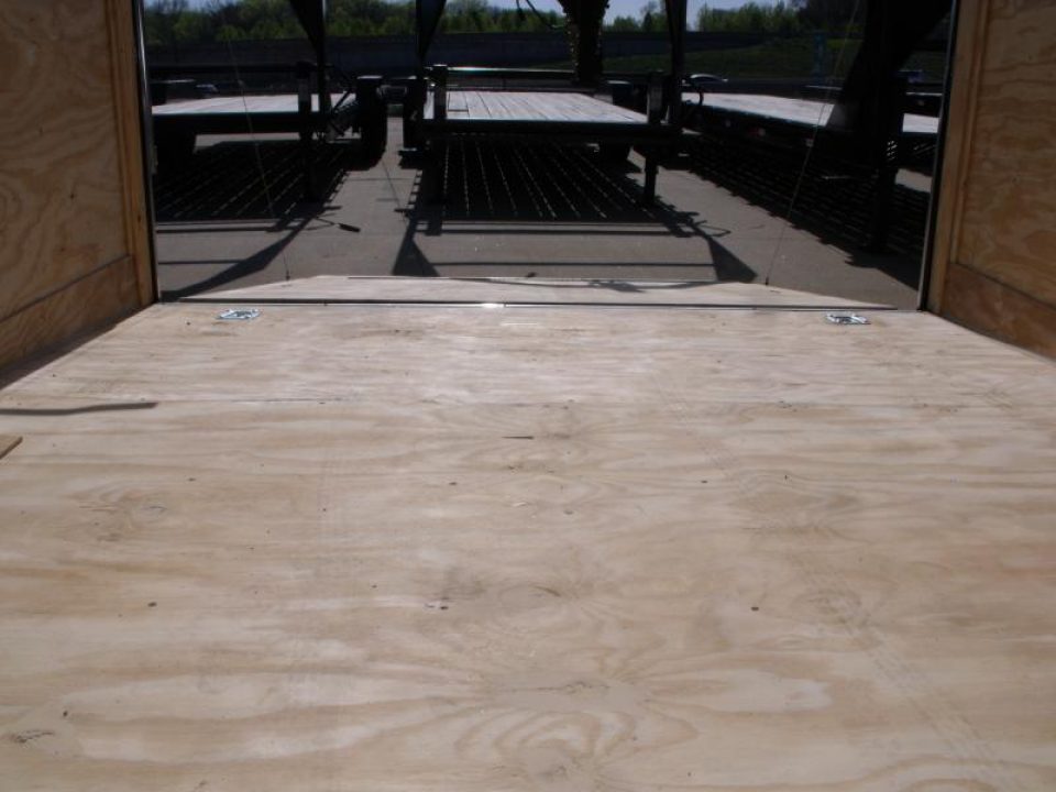 New HUGE SALE WHILE THEY LAST    !!!   Enclosed Trailer 8.5 x 20 Dove  Ramp    Silver Mist  In Color Ramp Door  9990  GVWR Dove Tail  7' Interior