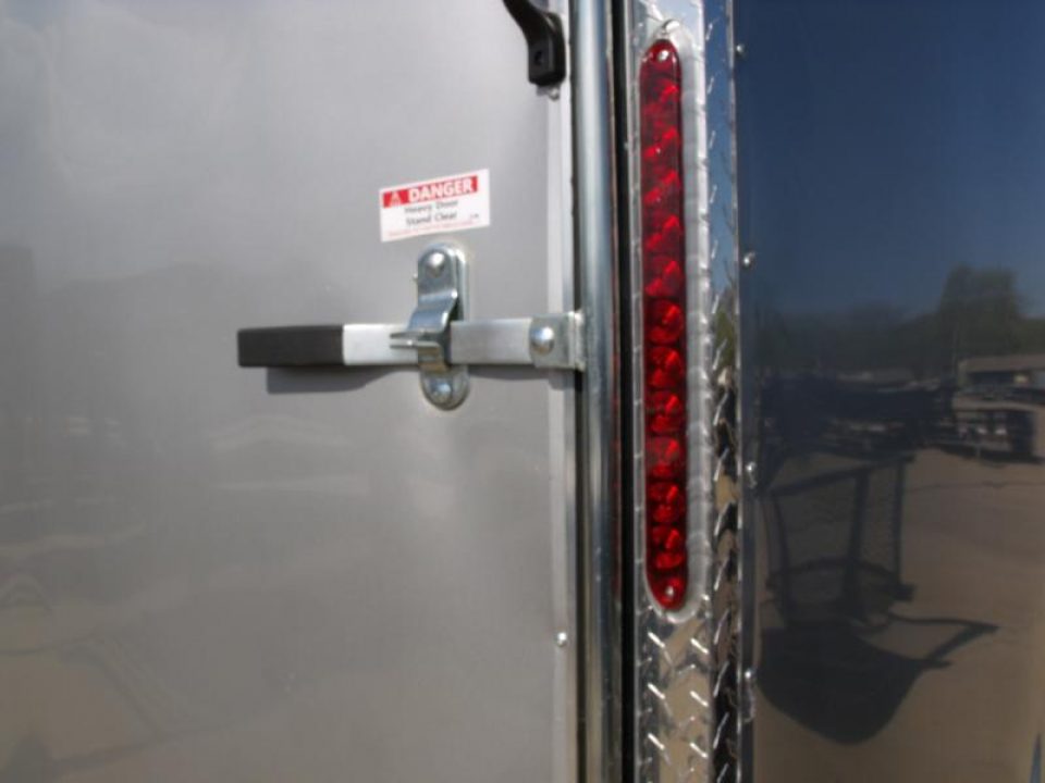 New HUGE SALE WHILE THEY LAST    !!!   Enclosed Trailer 8.5 x 20 Dove  Ramp    Silver Mist  In Color Ramp Door  9990  GVWR Dove Tail  7' Interior