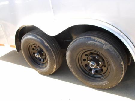 New HUGE SALE WHILE THEY LAST    !!!   Enclosed Trailer 8.5 x 20 Dove  Ramp    Silver Mist  In Color Ramp Door  9990  GVWR Dove Tail  7' Interior