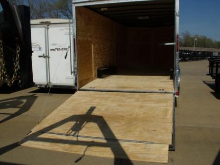 New HUGE SALE WHILE THEY LAST    !!!   Enclosed Trailer 8.5 x 20 Dove  Ramp    Silver Mist  In Color Ramp Door  9990  GVWR Dove Tail  7' Interior