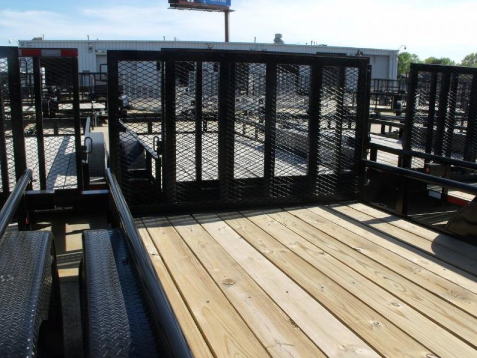 New SALE SALE SALE  Utility Trailer 83" X 16 Pipe Rail Top 7000 GVWR   Brakes Wood Deck