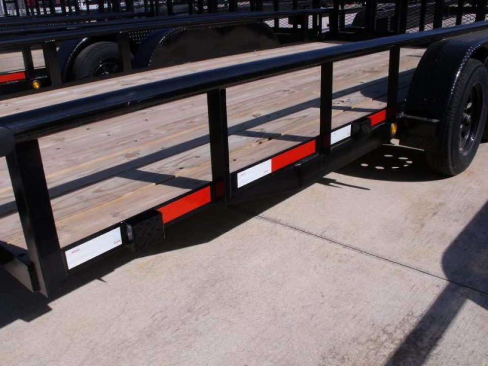 New SALE SALE SALE  Utility Trailer 83" X 16 Pipe Rail Top 7000 GVWR   Brakes Wood Deck