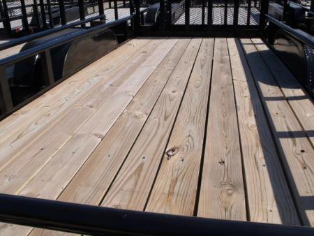 New SALE SALE SALE  Utility Trailer 83" X 16 Pipe Rail Top 7000 GVWR   Brakes Wood Deck