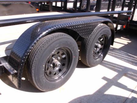 New SALE SALE SALE  Utility Trailer 83" X 16 Pipe Rail Top 7000 GVWR   Brakes Wood Deck