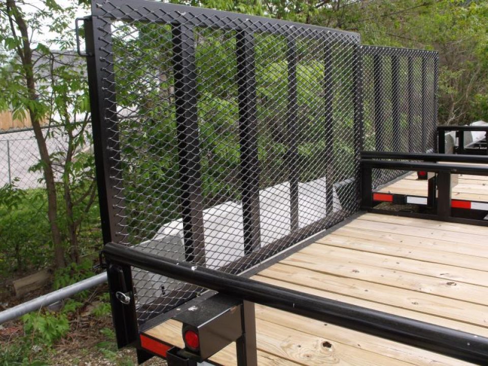 New SALE SALE SALE  Utility Trailer 83" X 16 Pipe Rail Top 7000 GVWR   Brakes Wood Deck