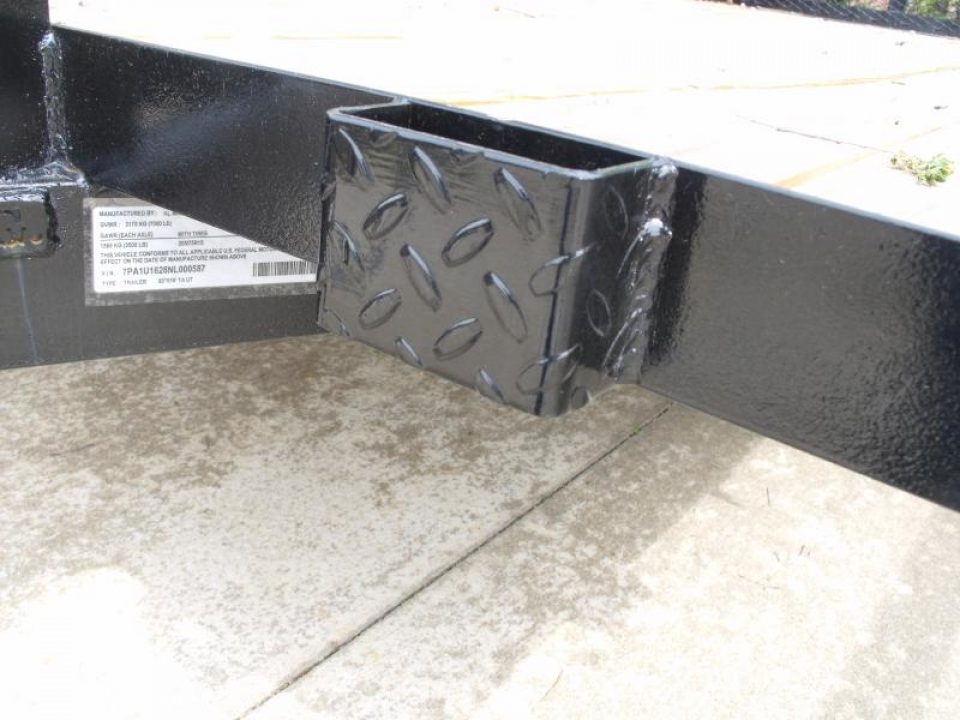 New SALE SALE SALE  Utility Trailer 83" X 16 Pipe Rail Top 7000 GVWR   Brakes Wood Deck