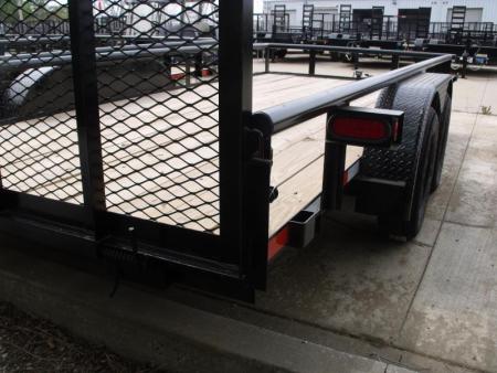 New SALE SALE SALE  Utility Trailer 83" X 16 Pipe Rail Top 7000 GVWR   Brakes Wood Deck