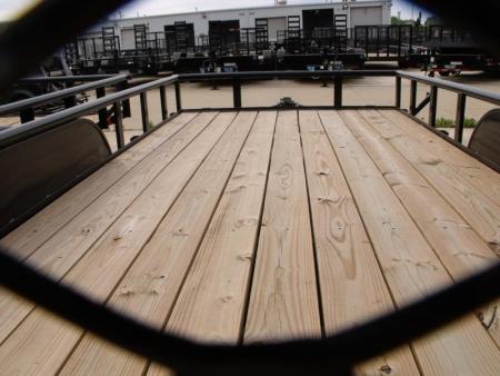 New SALE SALE SALE  Utility Trailer 83" X 16 Pipe Rail Top 7000 GVWR   Brakes Wood Deck