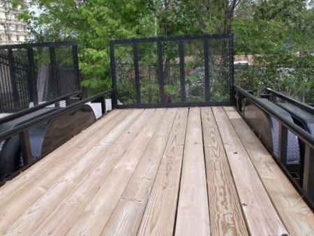 New SALE SALE SALE  Utility Trailer 83" X 16 Pipe Rail Top 7000 GVWR   Brakes Wood Deck