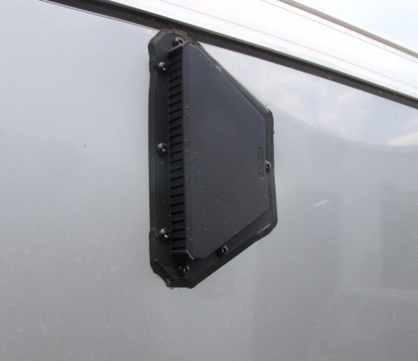 New Huge Sale While They Last  !!!  Enclosed Trailer 5 x 8 Enclosed Cargo Trailer RAMP  DOOR  Silver Mist  In Color 60" Interior