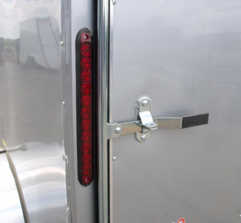 New Huge Sale While They Last  !!!  Enclosed Trailer 5 x 8 Enclosed Cargo Trailer RAMP  DOOR  Silver Mist  In Color 60" Interior