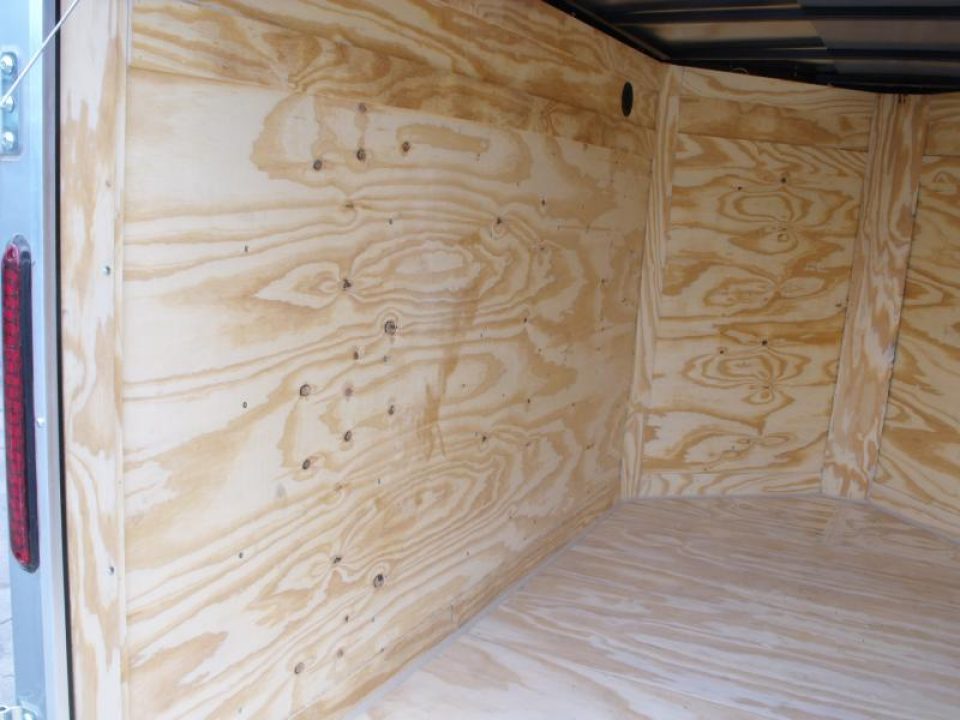 New Huge Sale While They Last  !!!  Enclosed Trailer 5 x 8 Enclosed Cargo Trailer RAMP  DOOR  Silver Mist  In Color 60" Interior