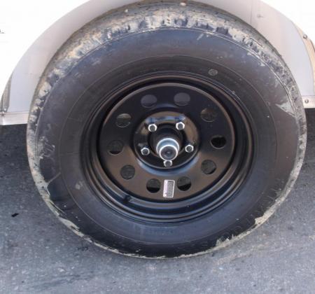 New Huge Sale While They Last  !!!  Enclosed Trailer 5 x 8 Enclosed Cargo Trailer RAMP  DOOR  Silver Mist  In Color 60" Interior