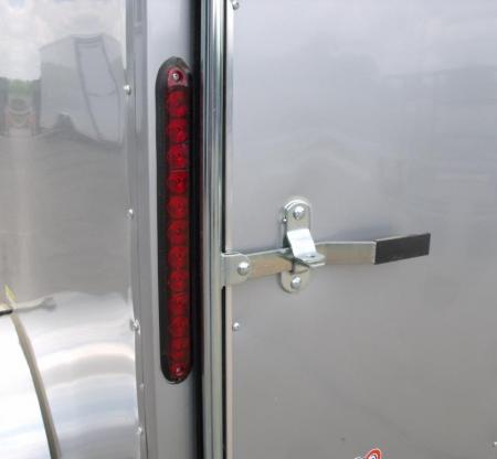 New Huge Sale While They Last  !!!  Enclosed Trailer 5 x 8 Enclosed Cargo Trailer RAMP  DOOR  Silver Mist  In Color 60" Interior