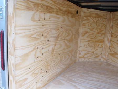 New Huge Sale While They Last  !!!  Enclosed Trailer 5 x 8 Enclosed Cargo Trailer RAMP  DOOR  Silver Mist  In Color 60" Interior