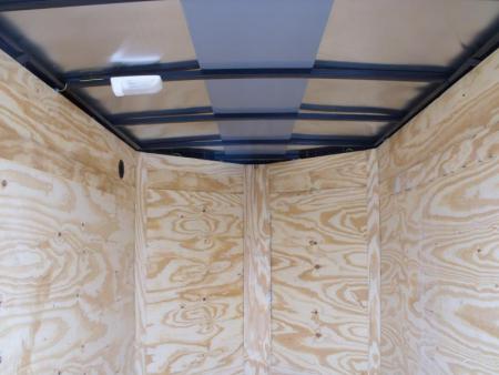 New Huge Sale While They Last  !!!  Enclosed Trailer 5 x 8 Enclosed Cargo Trailer RAMP  DOOR  Silver Mist  In Color 60" Interior