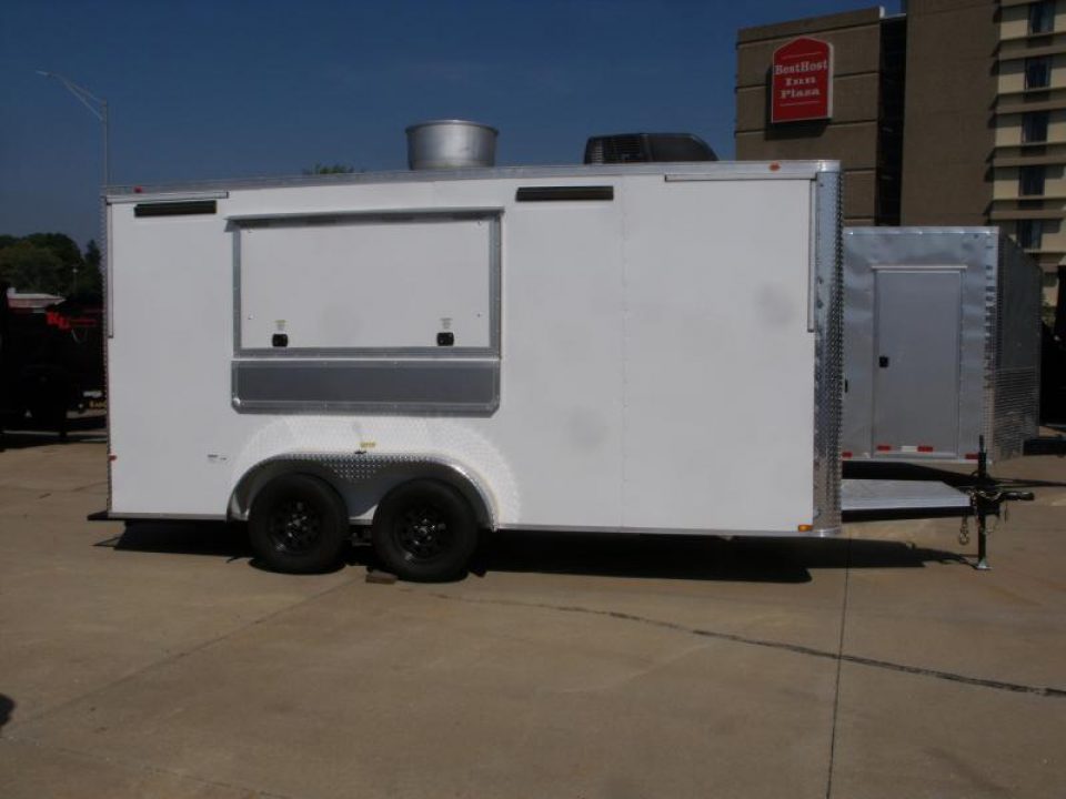 New HUGE SALE WHILE THEY LAST !!!  CONCESSION TRAILER 7 x 16  VENDING / CONCESSION TRAILER CERTIFIED KELLER FIRE SUPPRESSION SYSTEM INSTALLED