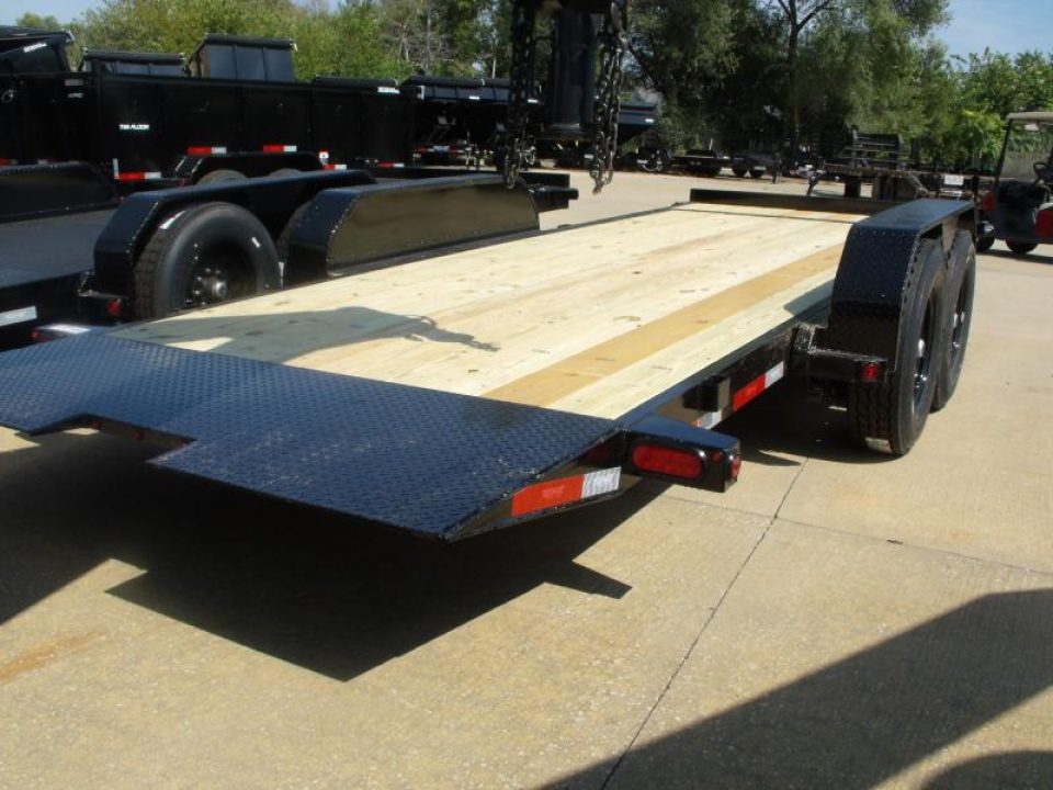 New TILT EQUIPMENT TRAILER 83" X 20' 14000 GVWR 4 WL BRAKES "" TILT DECK SHOCK 14K ""  (18' Tilt 2' Stationary)