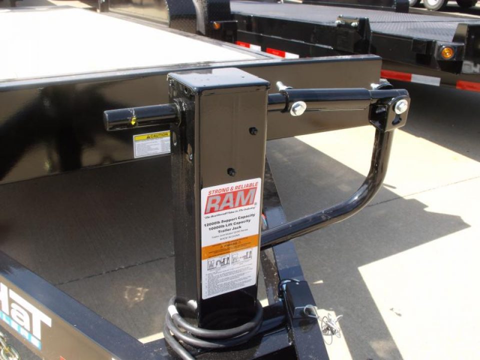 New TILT EQUIPMENT TRAILER 83" X 20' 14000 GVWR 4 WL BRAKES "" TILT DECK SHOCK 14K ""  (18' Tilt 2' Stationary)