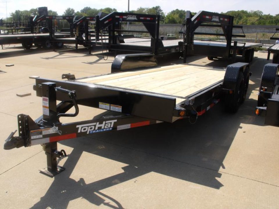 New TILT EQUIPMENT TRAILER 83" X 20' 14000 GVWR 4 WL BRAKES "" TILT DECK SHOCK 14K ""  (18' Tilt 2' Stationary)