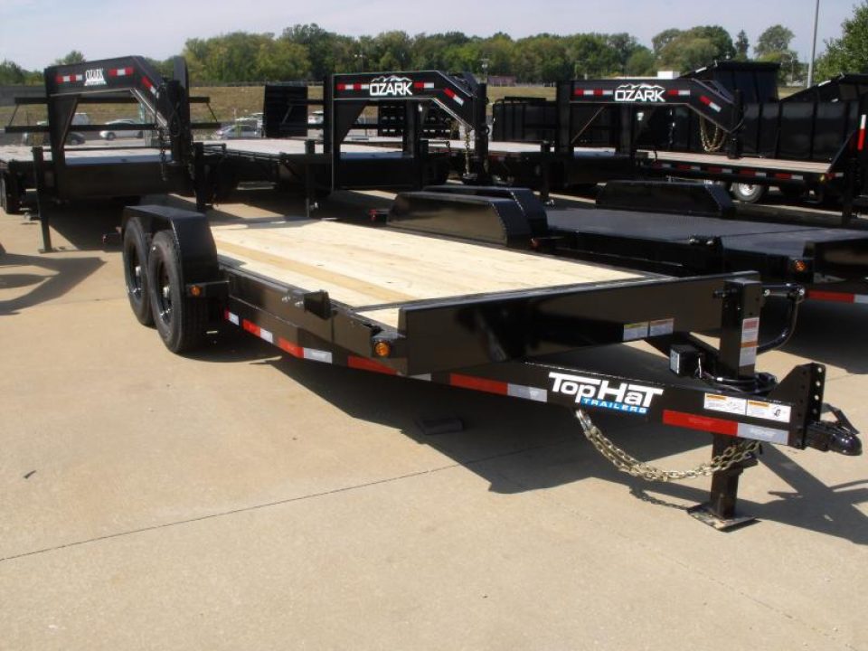 New TILT EQUIPMENT TRAILER 83" X 20' 14000 GVWR 4 WL BRAKES "" TILT DECK SHOCK 14K ""  (18' Tilt 2' Stationary)