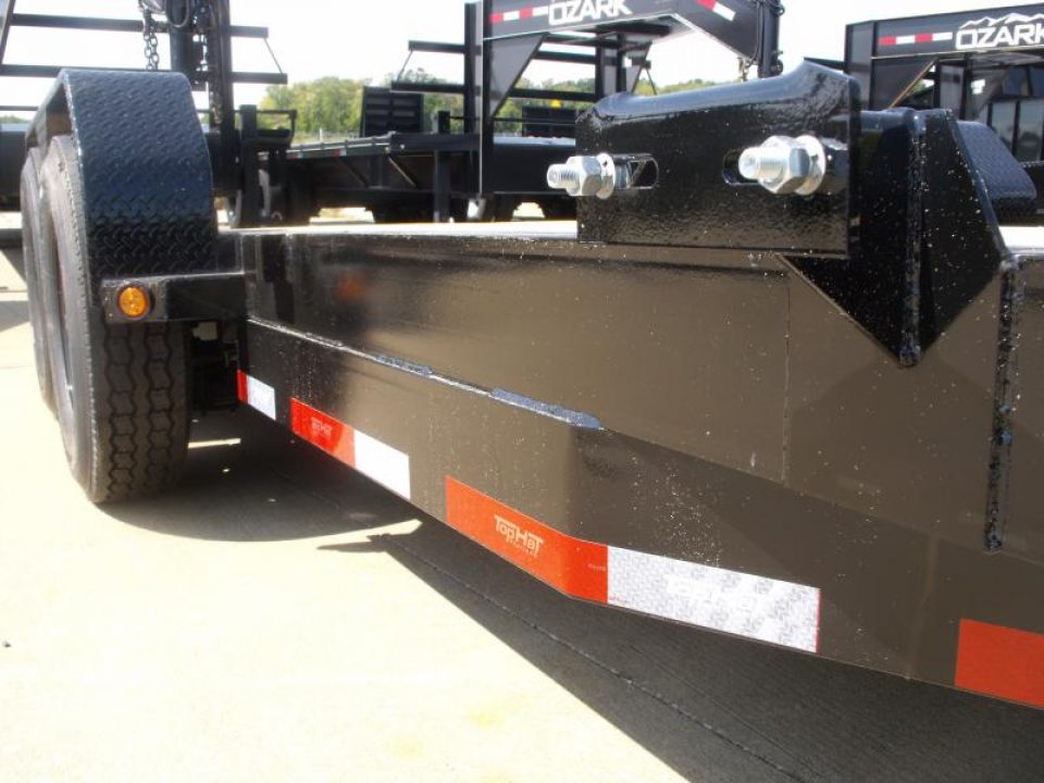 New TILT EQUIPMENT TRAILER 83" X 20' 14000 GVWR 4 WL BRAKES "" TILT DECK SHOCK 14K ""  (18' Tilt 2' Stationary)