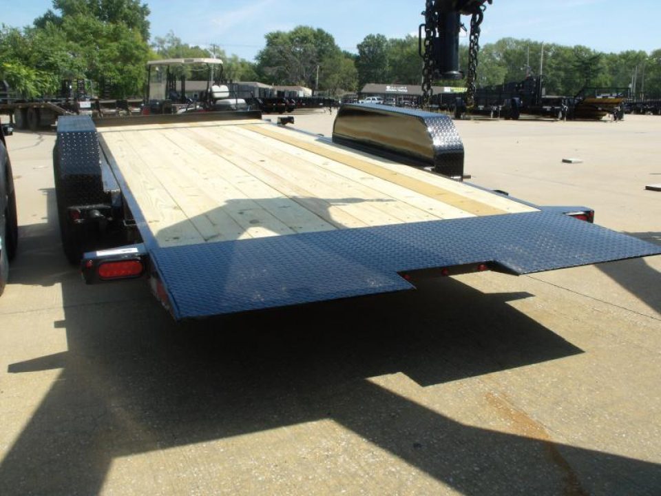 New TILT EQUIPMENT TRAILER 83" X 20' 14000 GVWR 4 WL BRAKES "" TILT DECK SHOCK 14K ""  (18' Tilt 2' Stationary)