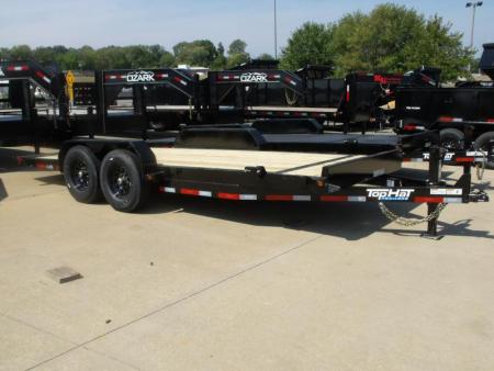 New TILT EQUIPMENT TRAILER 83" X 20' 14000 GVWR 4 WL BRAKES "" TILT DECK SHOCK 14K ""  (18' Tilt 2' Stationary)