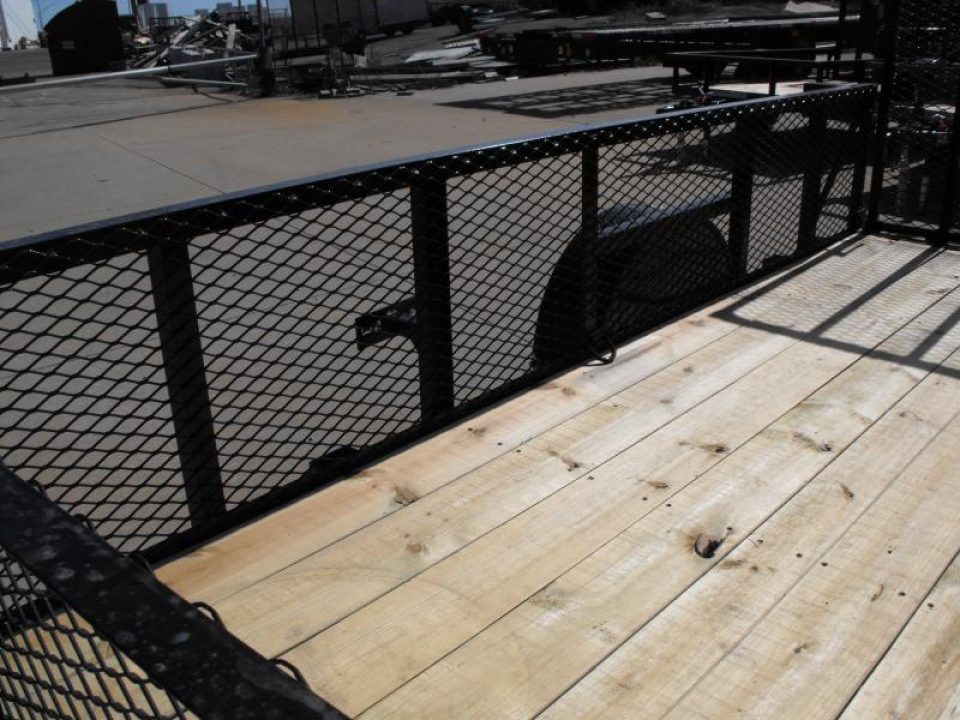 New Hi-Wall Utility Trailer 6 X 12 Mesh Sides 24"